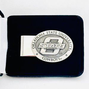 Oklahoma State University Cowboys Money Clip Pewter in Box